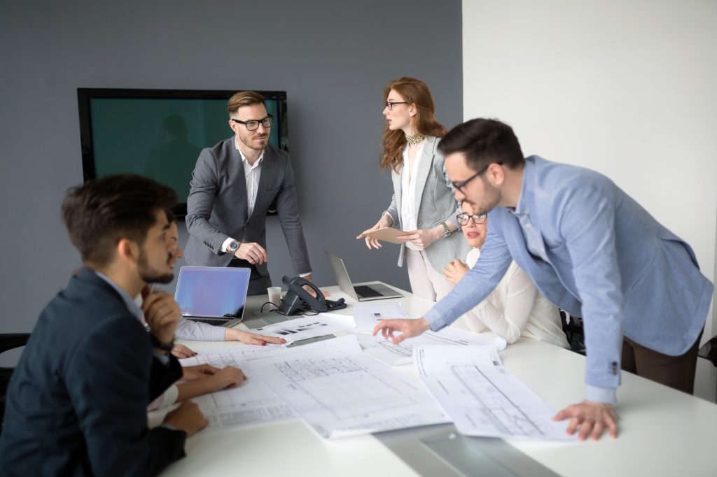 Team preparing for the event