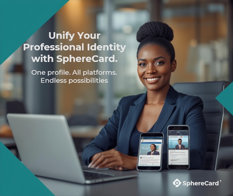 Employee using SphereCard community‑verified professional identity