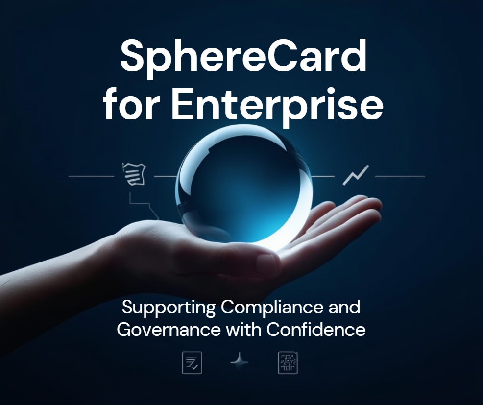 SphereCard for Enterprise supporting governance with community‑verified identity trails
