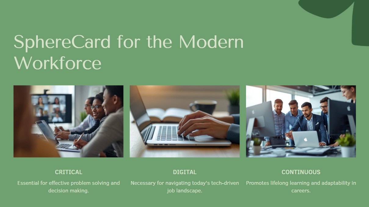 SphereCard professional identity for job seekers in workforce programs